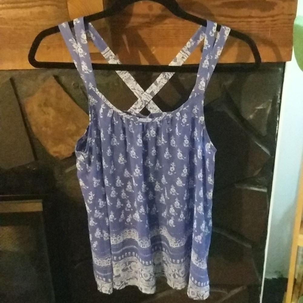Vintage Strappy Gauzy Tank, size s-m